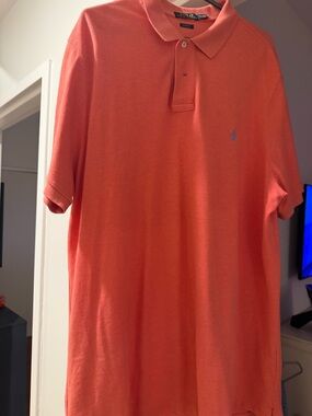 Polo by Ralph Lauren Men’s Coral-Orange Short Sleeve Polo NWOT, Size XL